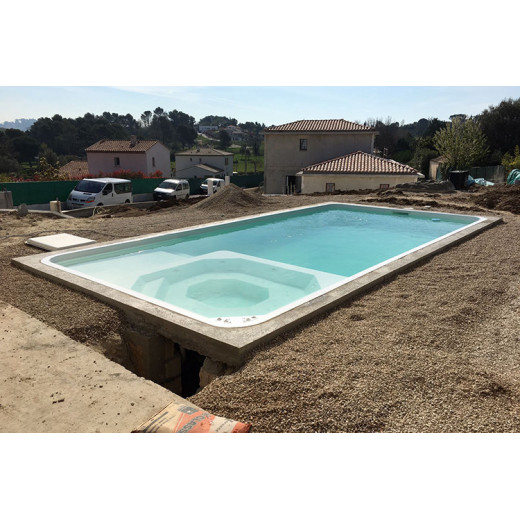 Rechthoekige pool shell met...