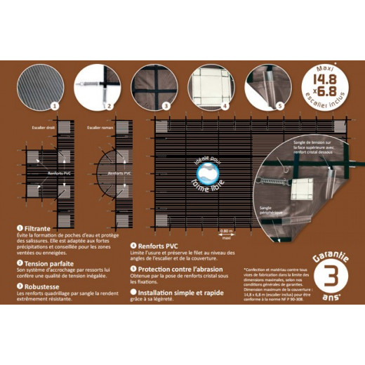 Couverture d'hivernage et de sécurité Albon GRILLE Extrem