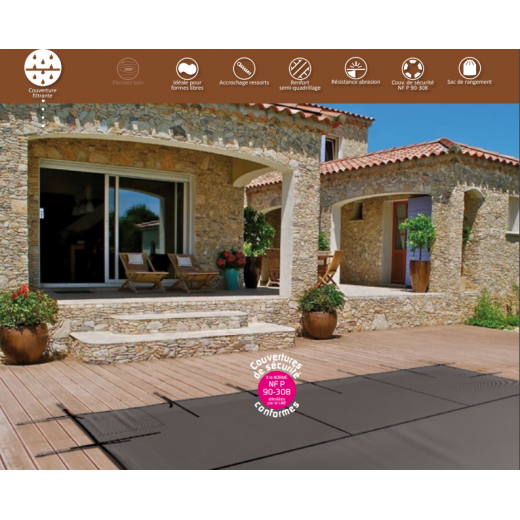 Bâche de piscine opaque...